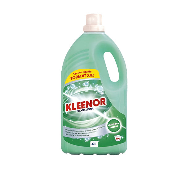 Kleenor Lessive Fraîcheur Intense 84 Lavages 4L