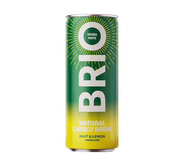 Brio Menthe & Citron Saveurs canettes Pack De 12 x 25CL
