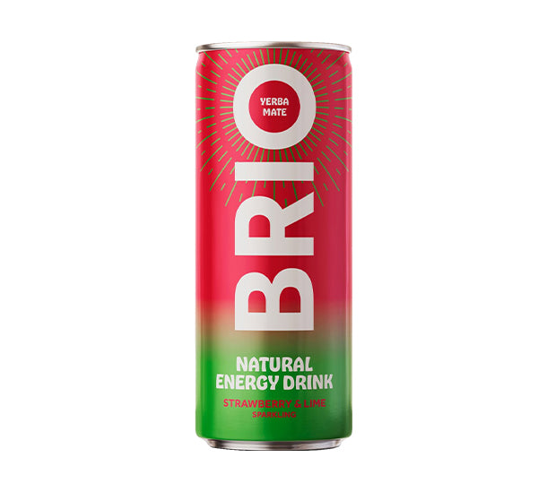 Brio Fraise & Citron vert Saveurs canettes Pack De 12 x 25CL